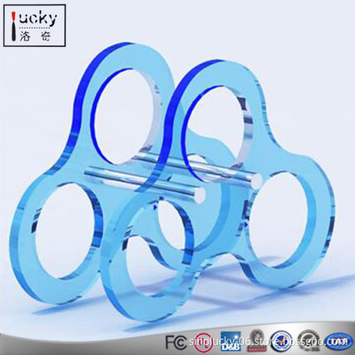 Clear Acrylic 3 Bottle Wine Rack,Promotional Acrylic Bottle Rack
